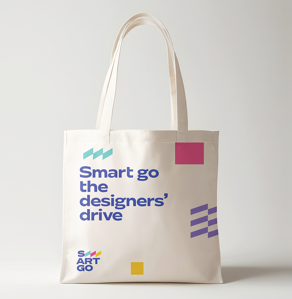 סמארט גו מוקאפ תדמית שקית בד